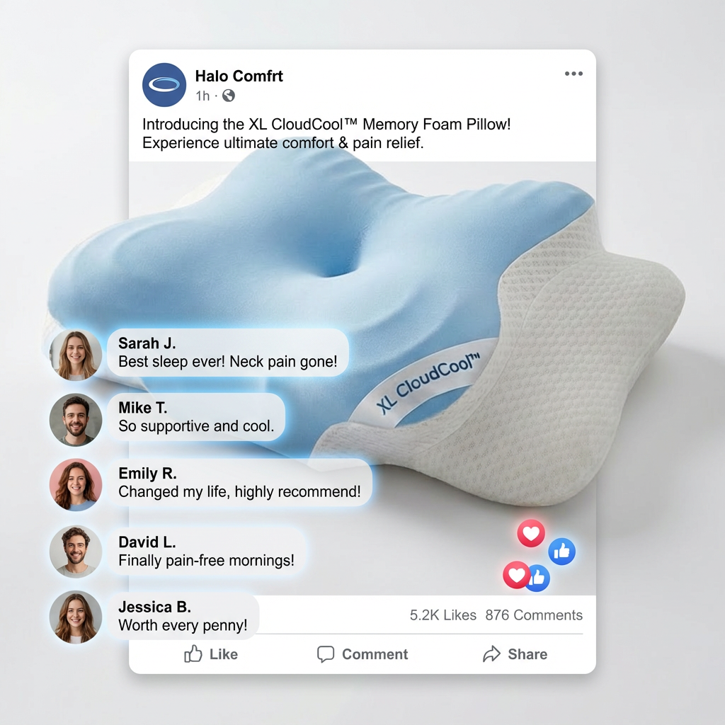 Halo CloudCool™ Memory Foam Pillow